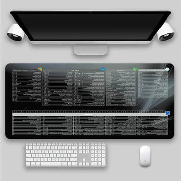 Multilingual Keyboard Shortcuts Mouse Pad - InspiredGrabs.com